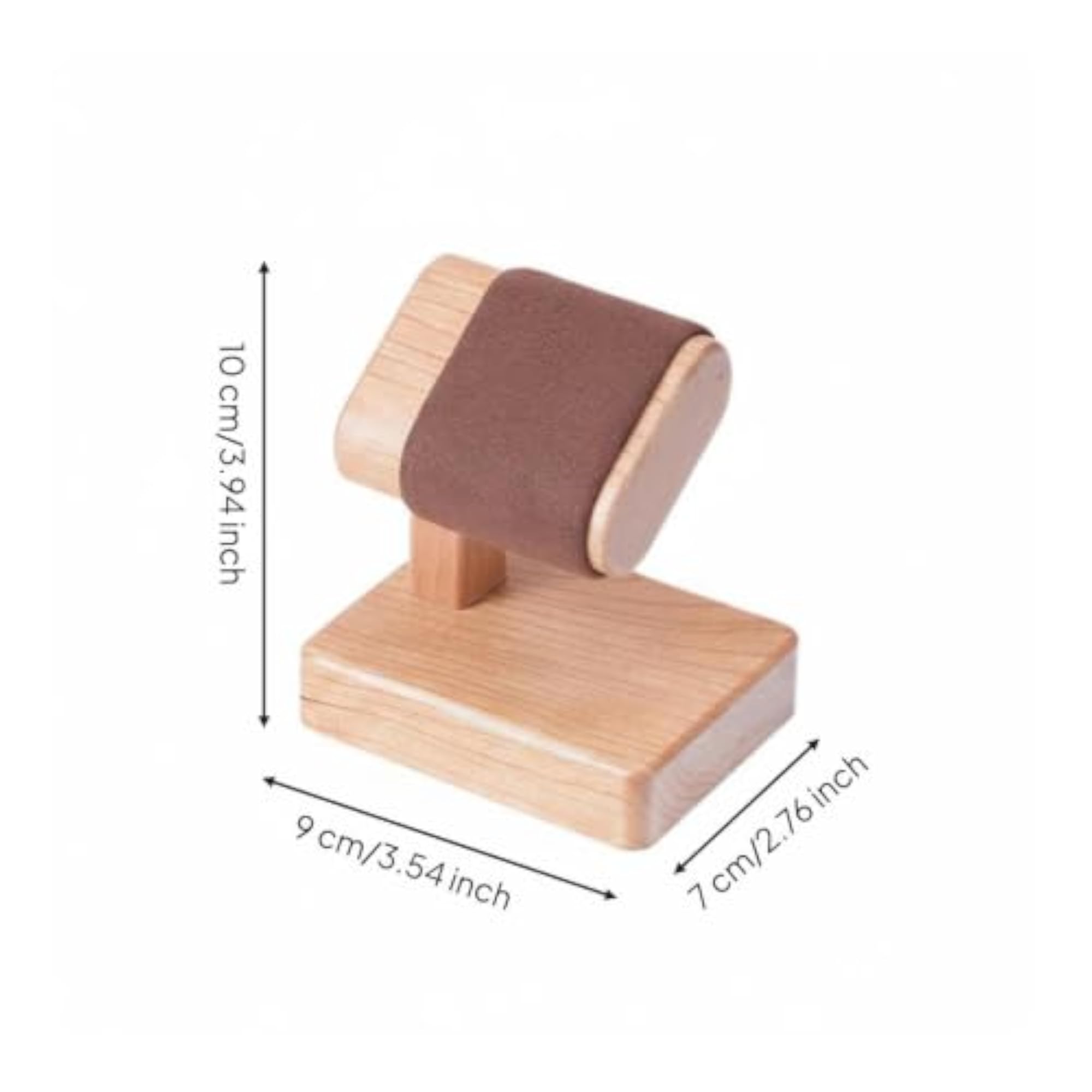 Watch Display Stand Padded Hardwood Organizer